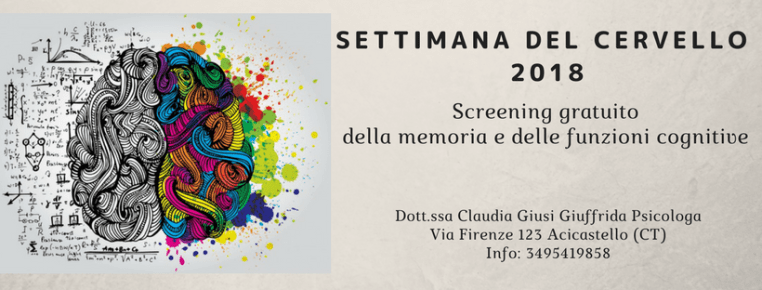 SETTIMANA DEL CERVELLO 2018